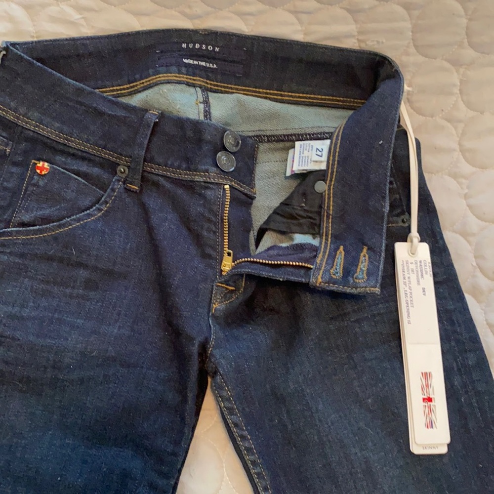 Hudson Collin skinny w/flap pocket